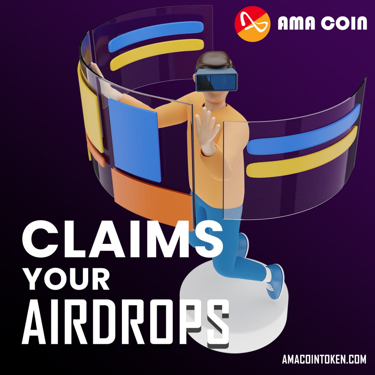 coin_ama's tweet photo. What are you waiting for to claim your airdrops? all those users who completed the tasks in the bot📝 and want to claim their airdrops just have to enter our website: https://t.co/2fbjzXVgEn #DogecoinArmy #ShibArmy #Amacoiners #Amacoin #BSC #crypto #Airdrops #dogecoin #ShibaCoin https://t.co/aFG1l9MmSX