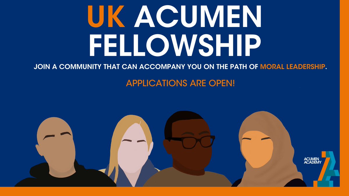 OneYoungWorld's tweet photo. Are you building solutions that challenge the status quo?  
Become a #UKAcumenFellow, and develop the practices to deepen your impact and #bridgedivides in the United Kingdom. @AcumenAcademy 
Applications are open till the 6th of April.
Learn more at https://t.co/H33xwrv3bf https://t.co/Q9OGc2MLgd