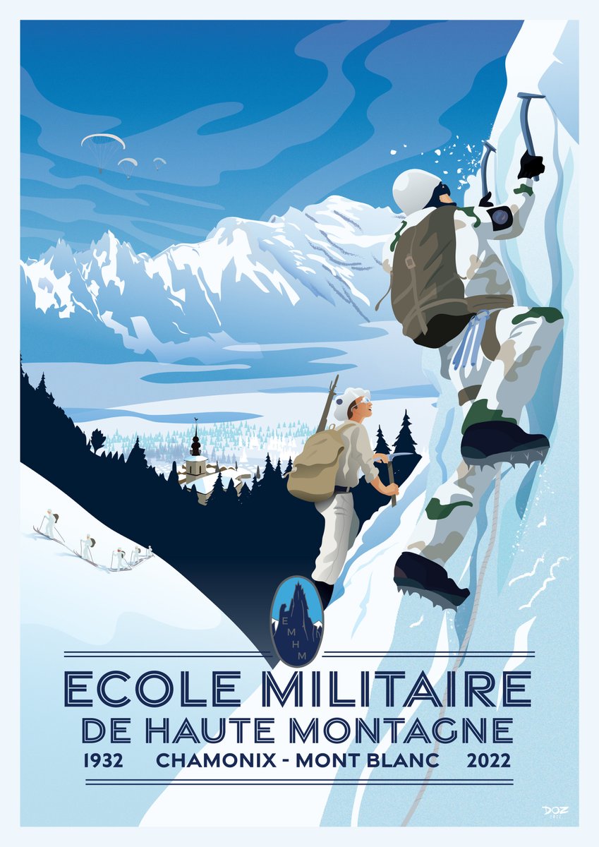 emhm_officiel's tweet photo. ➡ [90 ans – affiche]
👉 L'École militaire de haute montagne est fière de vous présenter l'affiche crée par "Doz affiches vintage" dans le cadre de ses 90 ans ! ✨
#90ans #EMHM
@armeedeterre @27bim https://t.co/6pUCwVxLpZ