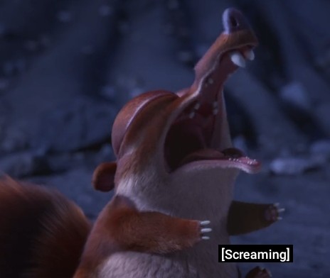 Scrat Ice Age Screaming