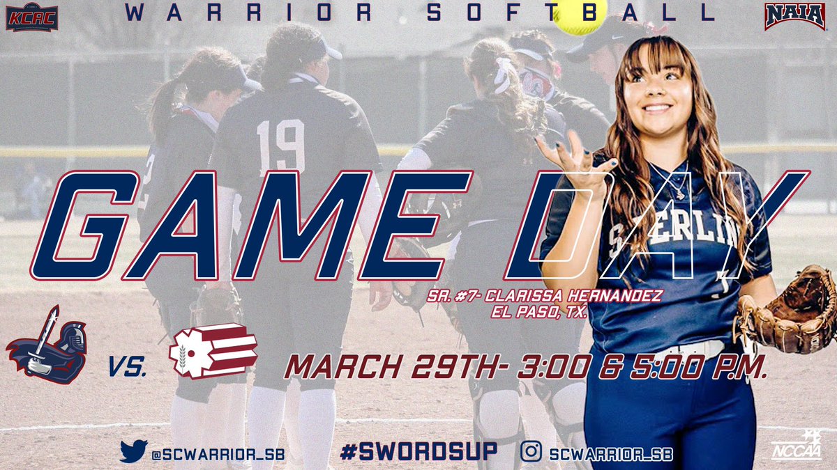 SterlingCSports's tweet photo. GAME DAY! @SCWarrior_SB has a home doubleheader with Bethel College this afternoon!

⏰: 3:00 &amp; 5:00 p.m.
📍: Sterling, KS.

G1
🎥: https://t.co/Jhnqdqv2lG
📊: https://t.co/aNf5fHxSuJ

G2
🎥: https://t.co/Jhnqdqv2lG
📊: https://t.co/NVCcYHczKo

#SwordsUp https://t.co/Oh48K0egQW