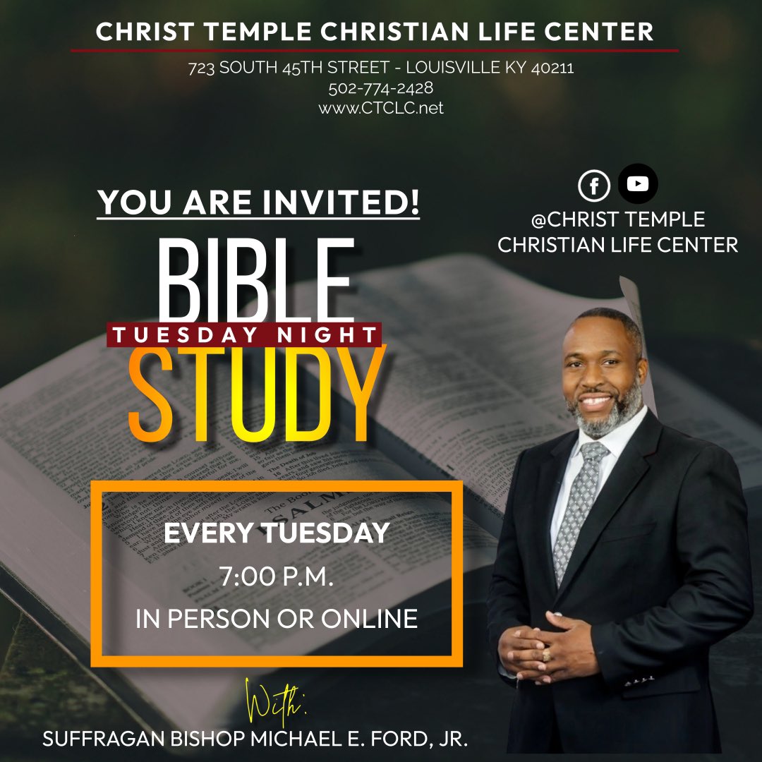 _ctclc's tweet image. Bible Study tonight! Get your notebooks, pens, and questions ready! 🗒🖊
We hope to see you there!!!
