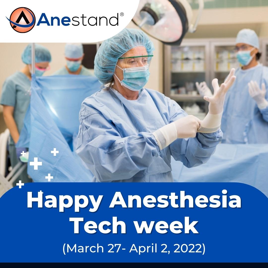 Happy  #AnesthesiaTechWeek to all the techs out there. Good techs don't just know what is needed now, they seem to know what is needed next. In critical situations, that can make all the difference. Every day you help keep patients safer. Thank you for all you do!