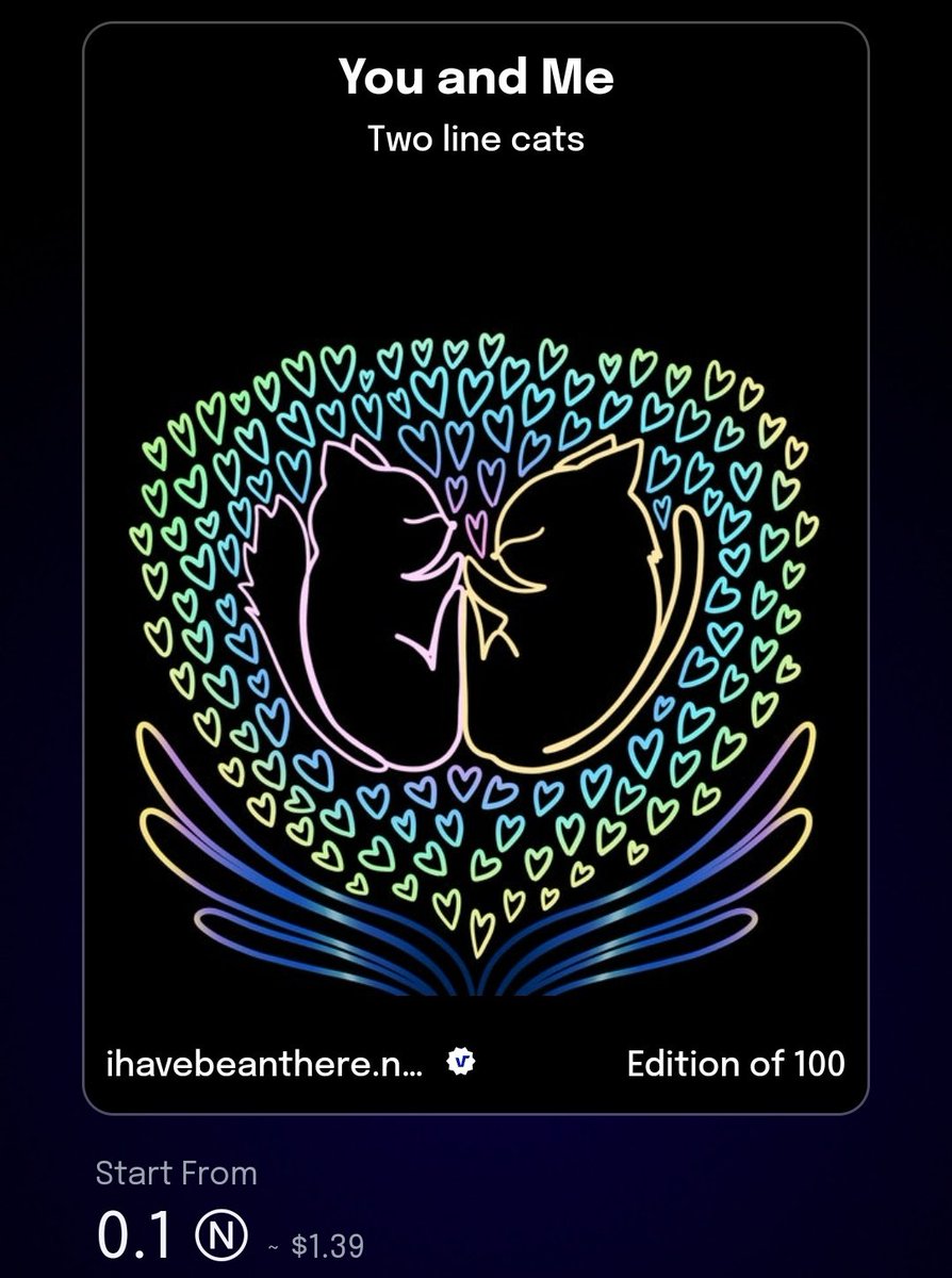 IhaveBEANthere's tweet image. Hold the card, have a good love. ❤️

paras.id/token/x.paras.…

Only 0.1 $NEAR

Joining #Card4CardMarch on @ParasHQ @NearNft 

Let&apos;s swap the card! 
Comment your C4C link!
เพื่อนๆโพสต์งาน C4C ตัวเองใน reply นี้เลยค่า

#C4C2022 #PARASnft #NEARnft