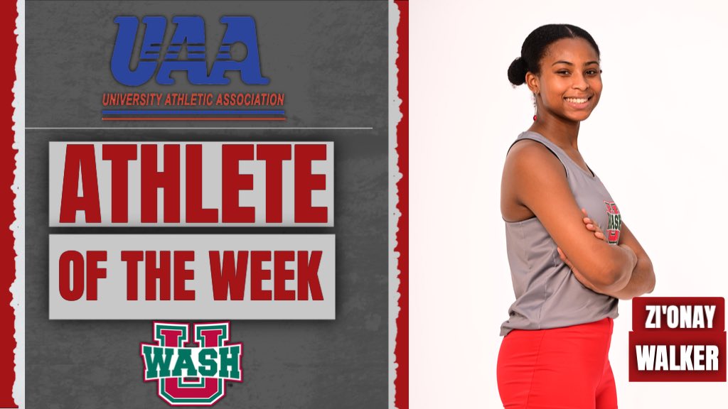 WASHUBears's tweet photo. 🚨UAA Athletes of the Week! 🚨

- Zi’Onay Walker (@WASHU_XCTF) 

- Ava Forman (@WASHU_XCTF) 

- Drew Sidamon-Eristoff (@WASHU_XCTF) 

- Kirsten Drabek (@WASHUSoftball) 

#LetsGoWashU https://t.co/NIogu6ASxX