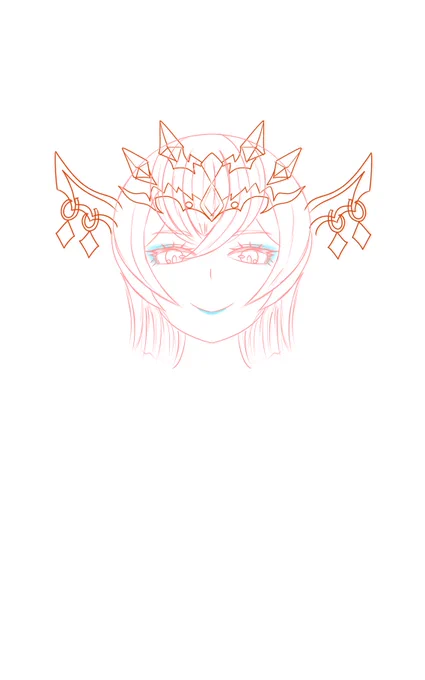 今日はここまで描いた
顔あんまり似てないから修正しないと 