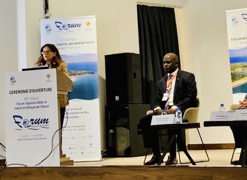 A l’ouverture du Forum marin et côtier, j’ai présenté la contribution de la @BM_Afrique à la santé des océans. #WACA a mobilisé $650 millions pour la résilience des communautés du littoral ouest african. #FOMACO