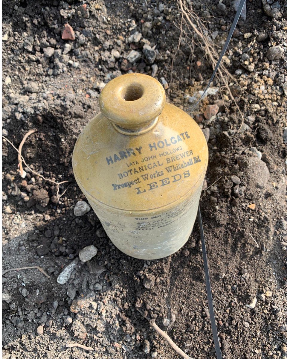 Watsonbatty's tweet photo. checking progress at the Vine SEN #school in Harehills Leeds. Several #Victorian era ceramic bottles have been unearthed – ref Prospect Works on Whitewall Road. Can anyone shed light on this?
@AdeptConsulting @AresLandscape @gallifordtry 
#architecture  #historicpreservation https://t.co/DBWeSBmdDX