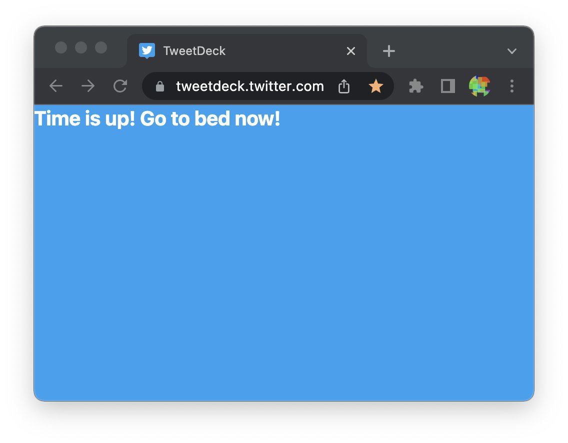 またいらぬ拡張機能を書いてしまったので今日は眠れそうです（このツイートをした後twitter .com もリストに追加するのでアクセスできなくなる）