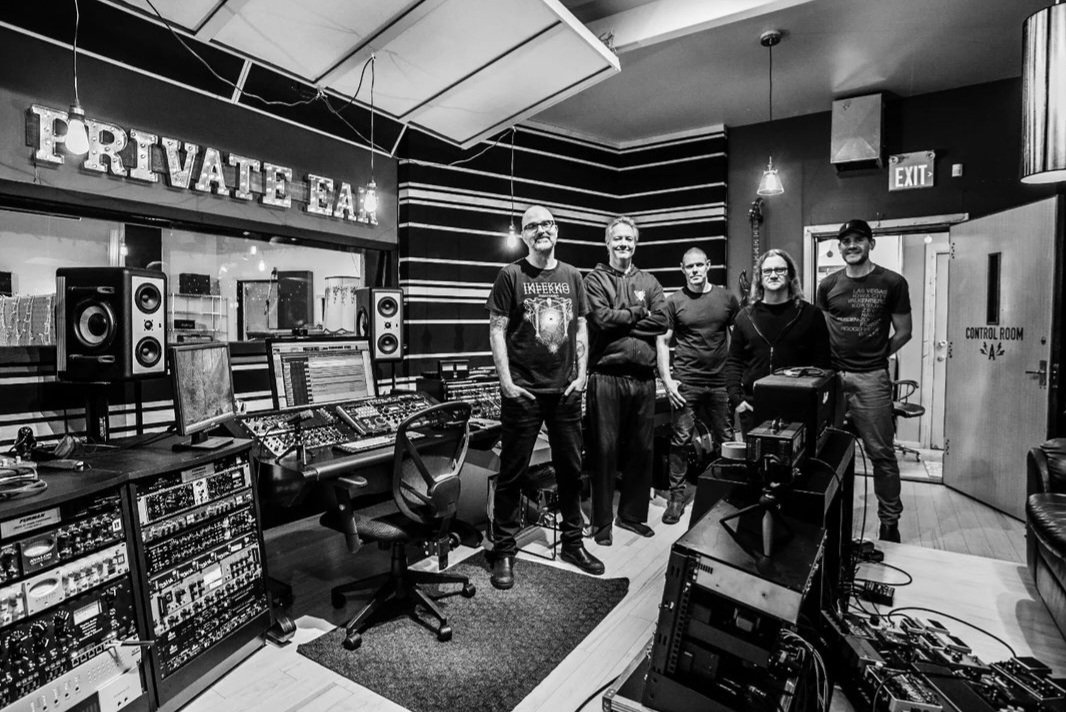 ...and that's a wrap. Close to 90 minutes of sound captured over five grueling days. Thanks to John Paul and Vanessa Peters at Private Ear Recording for all their help and professionalism. Now, we retreat to our respective homes to lick our wounds before moving on <a href="/PrivateEarRec/">PrivateEarRecording</a>