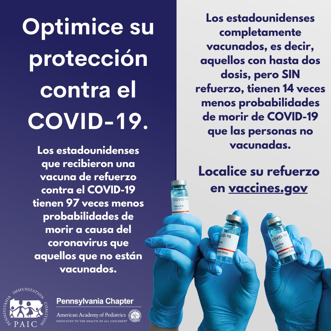 The COVID-19 vaccines are safe and effective, and continue to be highly effective against hospitalization and severe outcomes of COVID-19. Everyone ages 12 and older should get a booster shot. 

Learn more about booster doses, and where to get one at vaccines.gov
