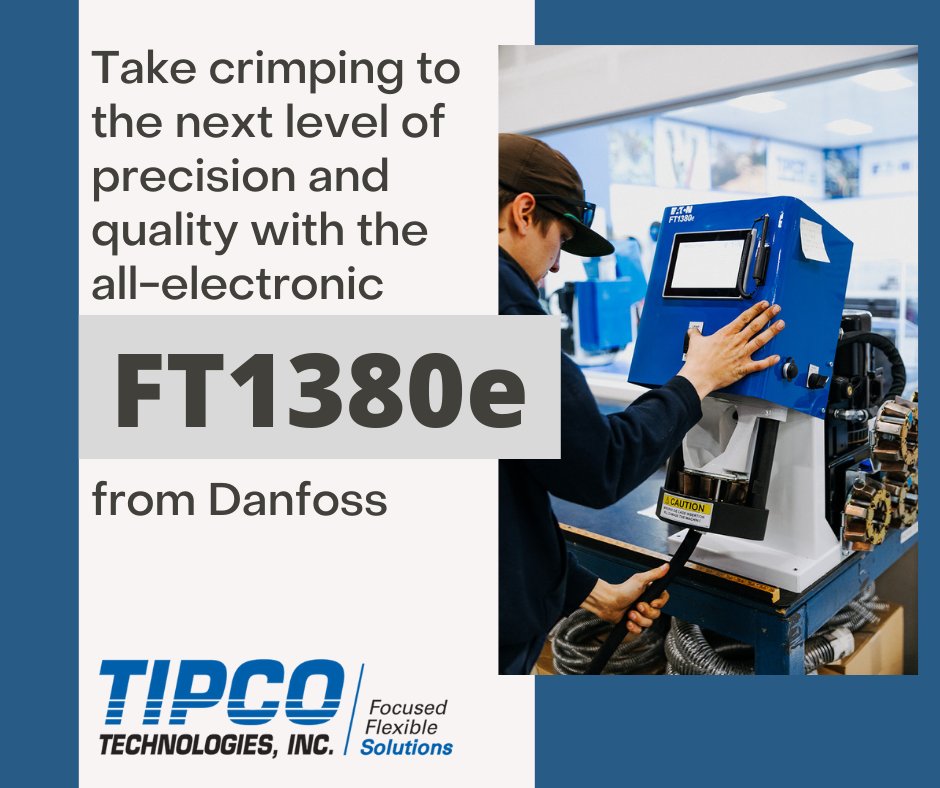 With an easy to use interface and preloaded crimp specs, the all-electronic FT1380e crimper is state-of-the-art crimping technology from Danfoss. Learn more about the FT1380e here: assets-global.website-files.com/5ecd2da6f34e65…