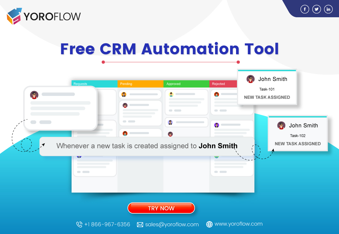 yoroflow's tweet image. Yoroflow’s free #CRMtool offers an extensive list of features that make it one of the most influential and customizable #CRMsoftware.
It works on any device, such as a desktop computer or a mobile device.
Get a free demo now: yoroflow.com/request-for-de…
#WorkflowAutomationSoftware