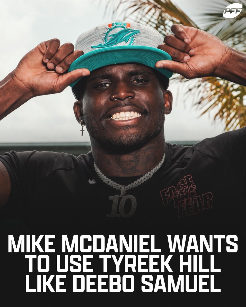 Tyreek Hill in the Deebo Samuel role 🤯