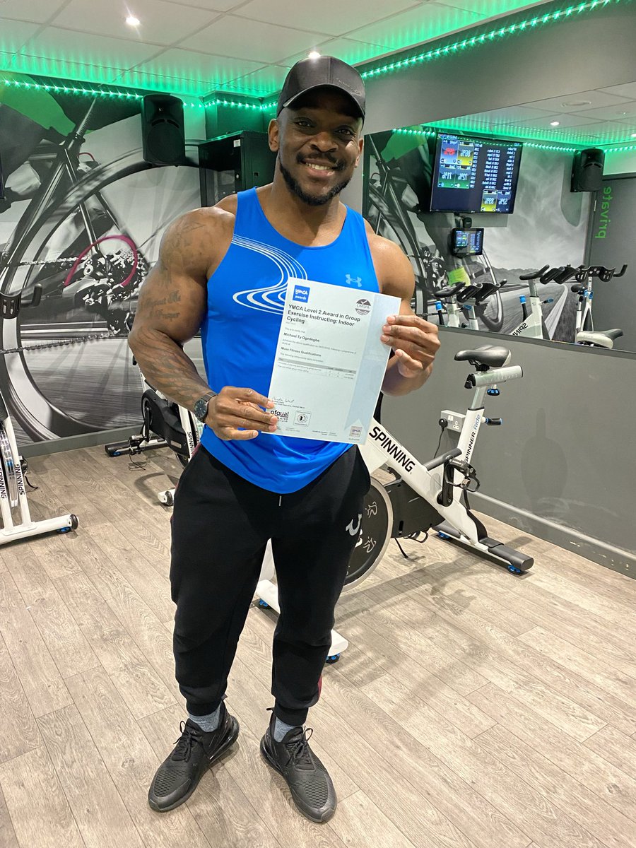 TyOGHD's tweet photo. Can a bodybuilder be a spin instructor?🚴 Inspiration to grow 😎 - thanks to @musefitnessqualifications @energiefitnessbraintree for the course👍

#tyog #mindandspin #mindandmuscle #spin #cycling #spininstructor #bigwork #bodybuilding #fitness #lightwork #coach #show #grow https://t.co/c8bDYHPUT7