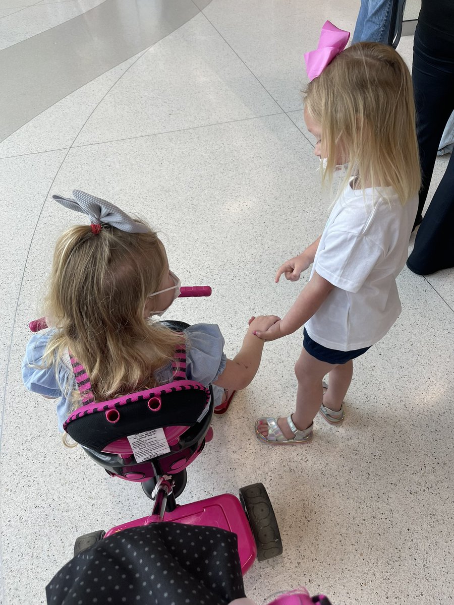 bdcooley24's tweet photo. Spending our Tuesday checking on Mae Mae’s lungs. 💜 #cfsucks #cfwarrior https://t.co/tqXC2aKKvs