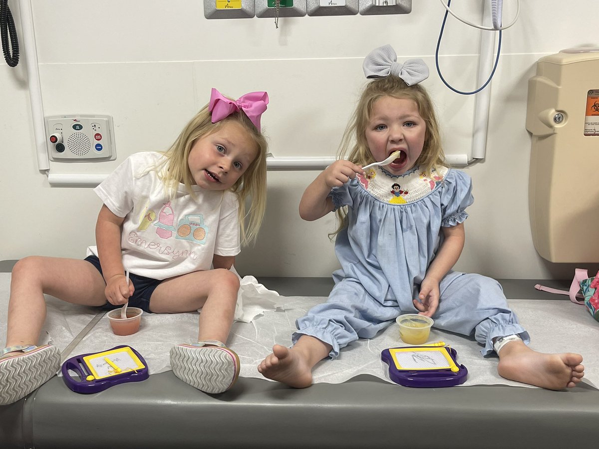 bdcooley24's tweet photo. Spending our Tuesday checking on Mae Mae’s lungs. 💜 #cfsucks #cfwarrior https://t.co/tqXC2aKKvs