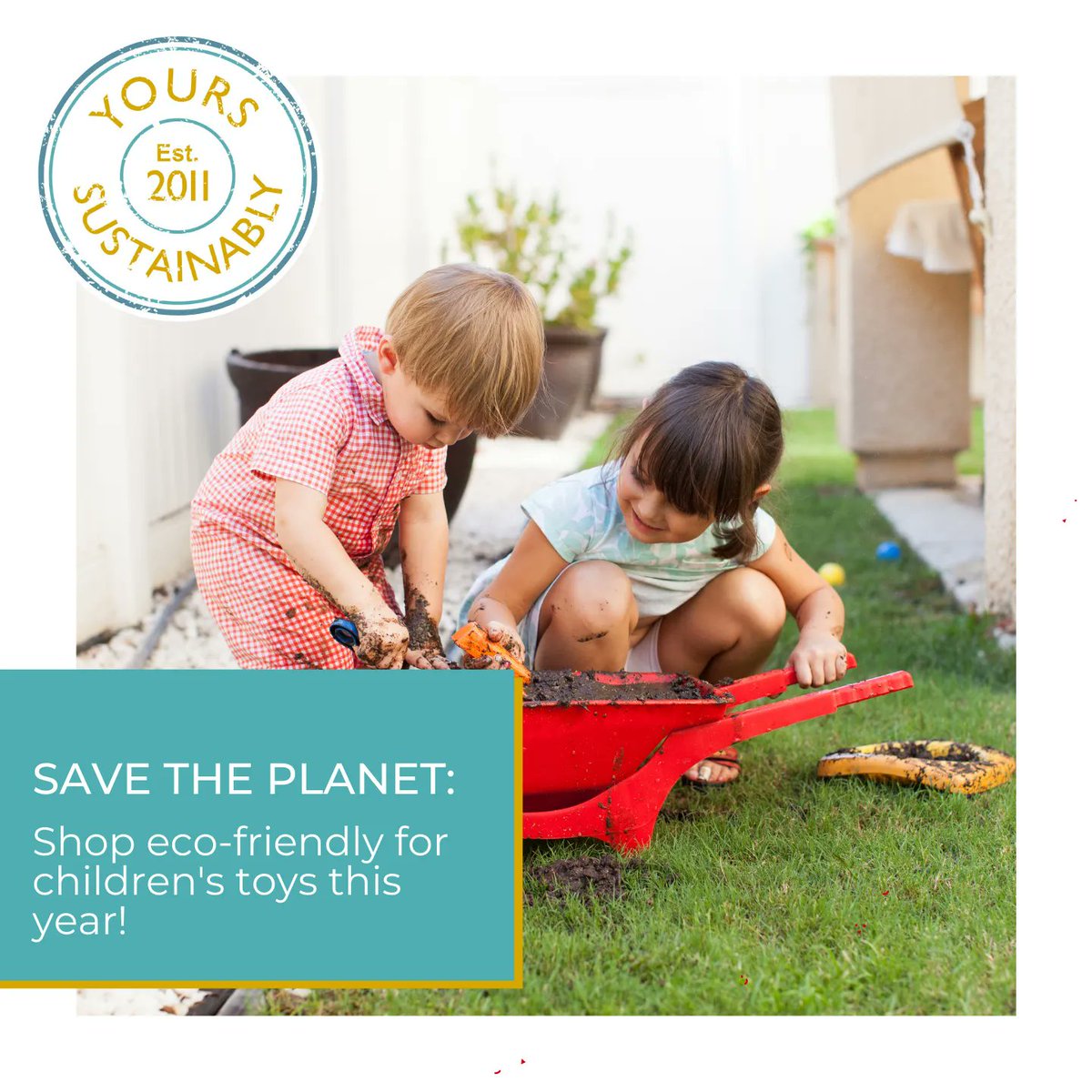 The best gift you can give a child is committing to bettering their future planet! At Yours Sustainably, we have toys to fit any age that are ethically sourced and environmentally conscious. 

Check out our entire collection of children's toys by visiting buff.ly/3qysjJv
