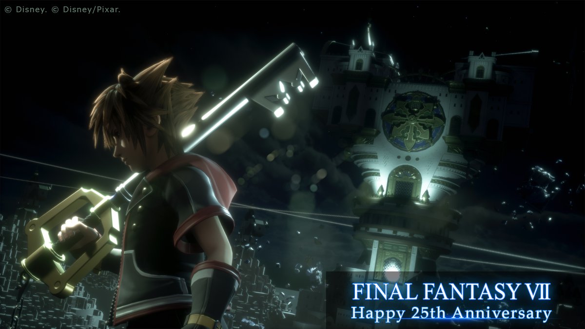 SunGod87's tweet photo. Kingdom Hearts 🤝 Final Fantasy VII ❤️ https://t.co/xgHD4cnIfi