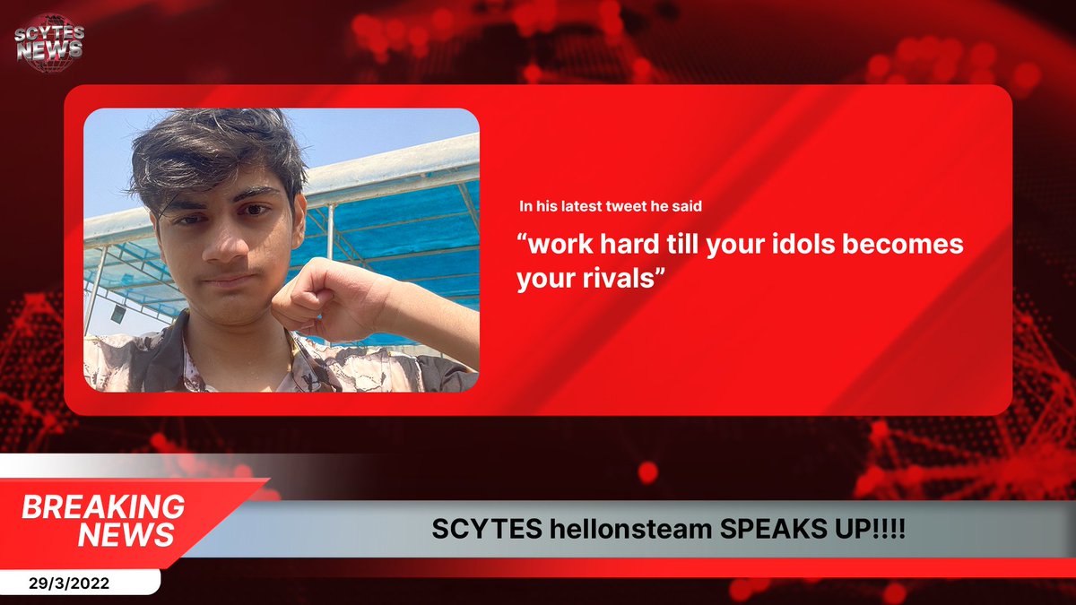 BREAKING NEWS ❗

"Work hard till your idols become your rivals". 

Signing off, Social Media Intern. Good night 🫡