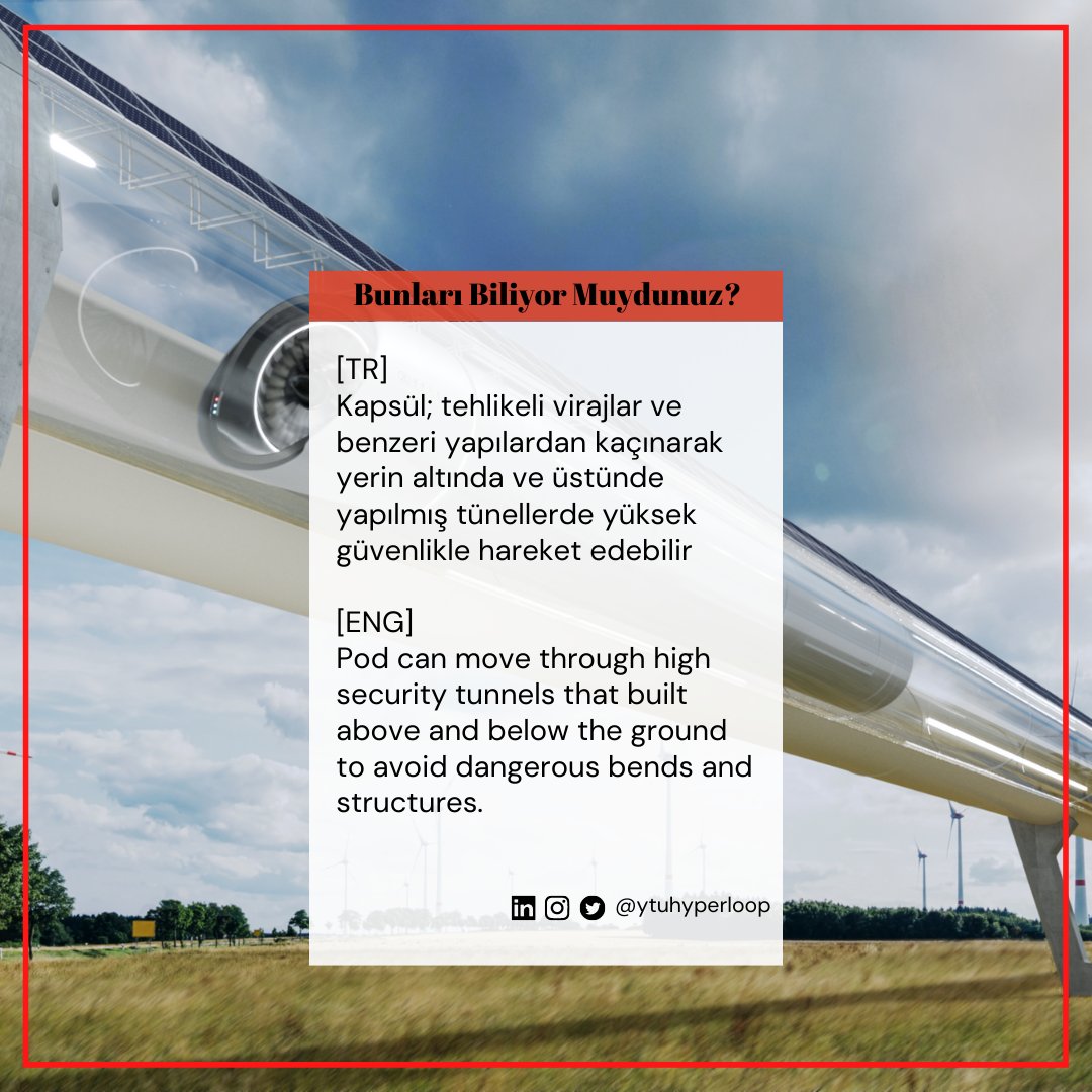 ytuhyperloop's tweet image. Hyperloop hakkındaki bu bilgileri biliyor muydunuz?
Did you know these information about Hyperloop?
#starloop #hyperloop #mechatronics #ytu #engineering #elonmusk