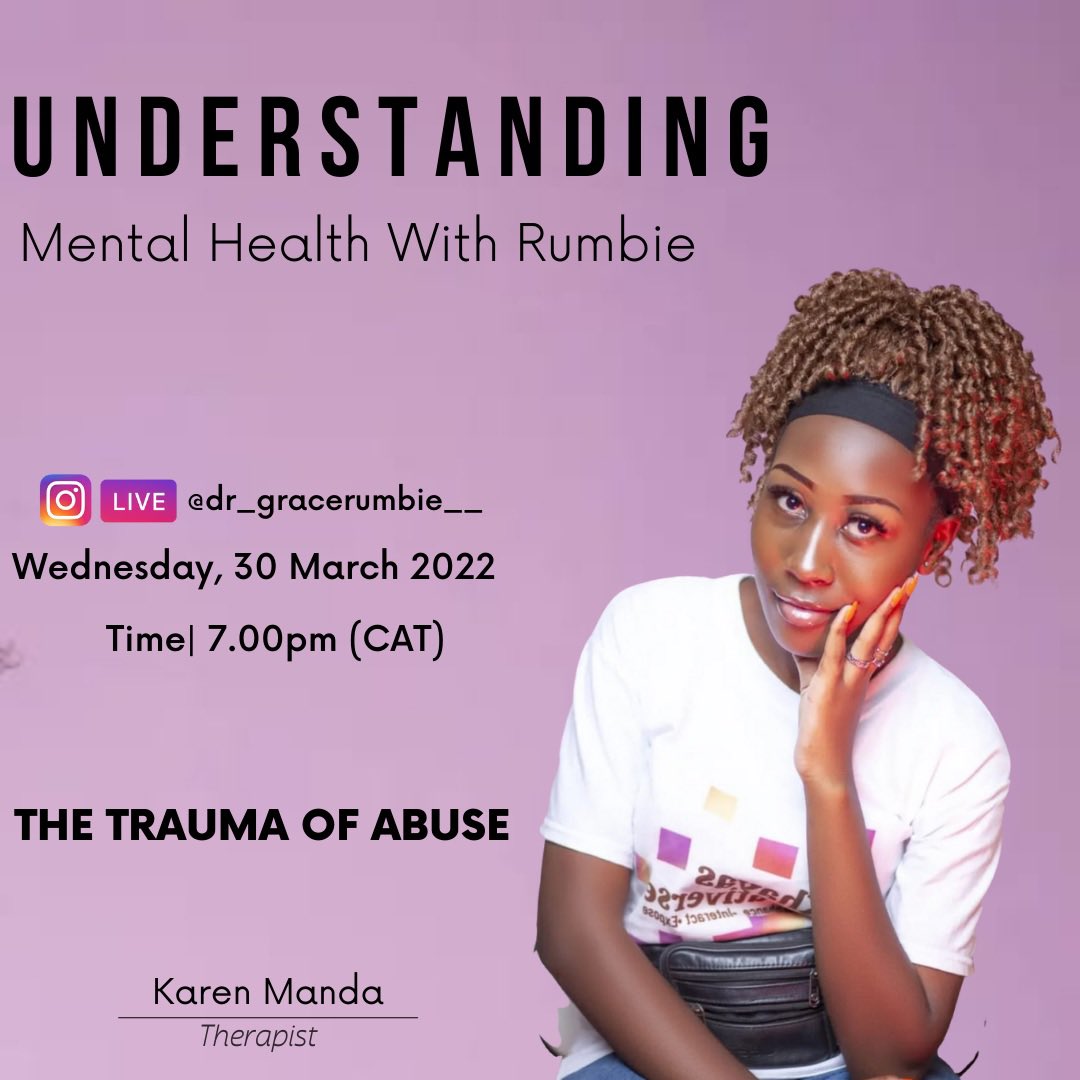 RevolvedG's tweet photo. Join @RNgandini and Karen Mhanda this Wednesday at 7pm as they talk about the trauma of abuse. Abuse comes in various forms and where there is abuse there is trauma. Dont miss out!!!

https://t.co/gjOYJFWNCF

#Trauma #MentalHealthMatters #acryforhelp #LetsTalk https://t.co/pGO0SI84n0