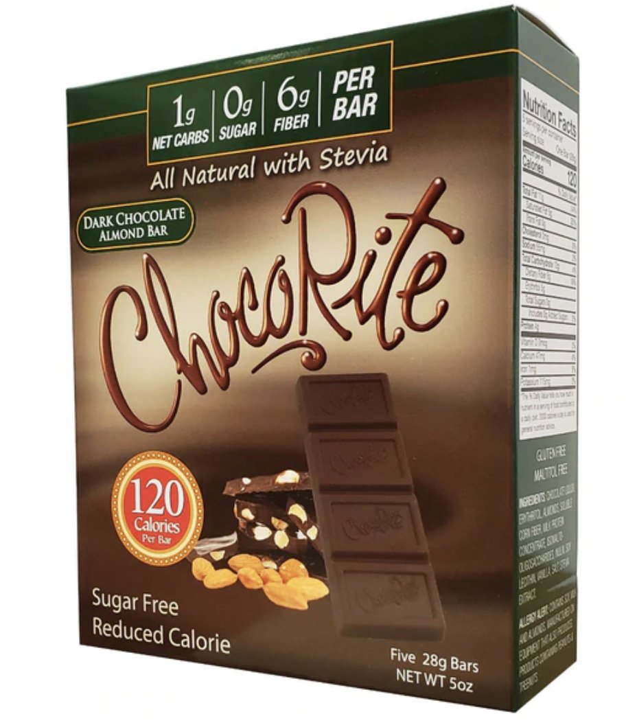 Feeling a little nutty? These sugar free dark chocolate almond bars will satisfy 😄

#sugarfreechocolate #chocorite #stevia #ketofriendly #reducedcalories