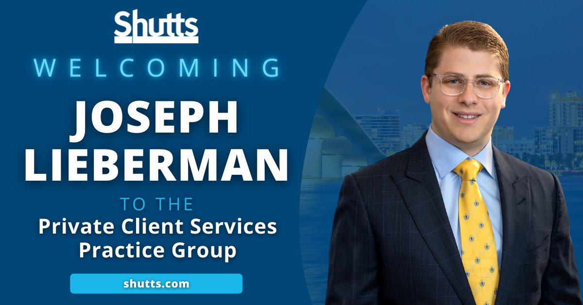 Shutts & Bowen on Twitter "Shutts is pleased to announce the addition