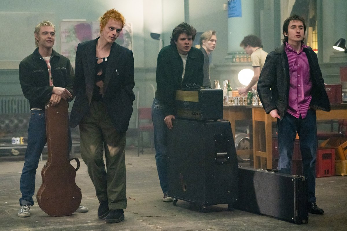 FXNetworks's tweet photo. Never mind the bollocks, here's the premiere date. FX's Pistol, a new limited series from Executive Producer and Academy Award®-winner Danny Boyle and based on a memoir from Sex Pistols guitarist Steve Jones, premieres May 31 only on @Hulu. https://t.co/UahmXtWJP3