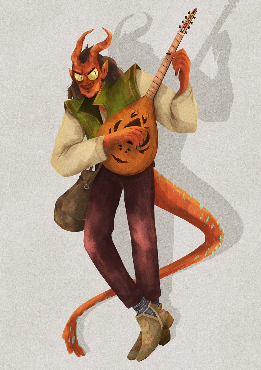 dryprawn's tweet photo. My #tiefling #bard! Pelaios, the cackling bard 🤙🏻 #dndart #DnDcharacter #dnd5e 

https://t.co/ZPkJmgXsef https://t.co/JXmAox6Ptq