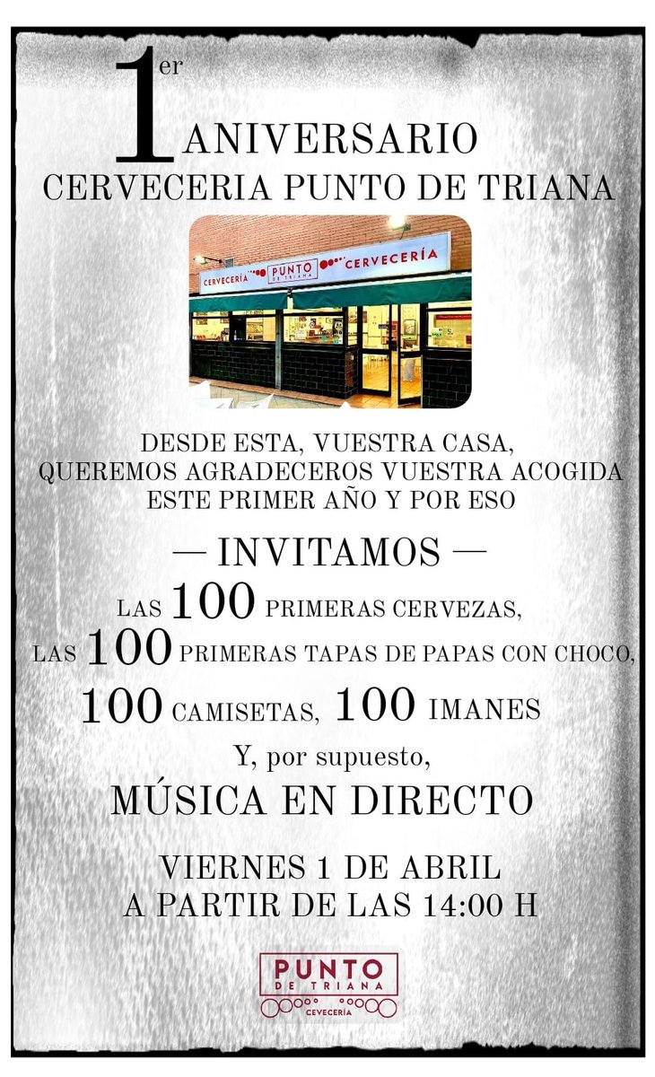 JA_Troya's tweet photo. El Viernes tenéis una cita en vuestra cervecería amiga @CerveElPunto 
Primer aniversario miarma!!!!! https://t.co/nCrMotYQ7d
