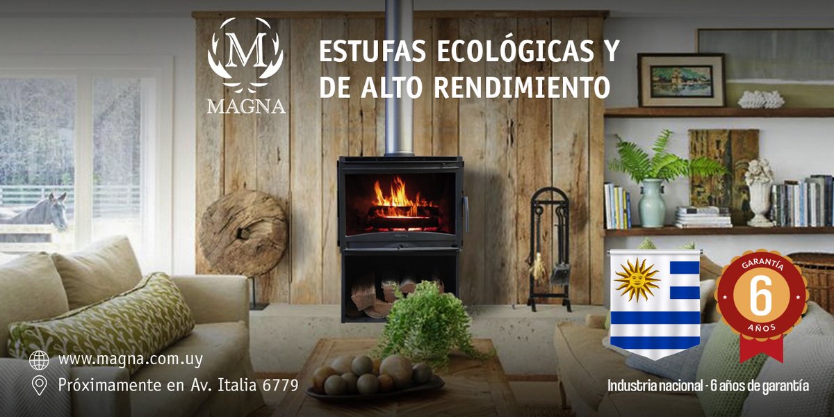 𝐄𝐬𝐭𝐮𝐟𝐚𝐬 𝐌𝐚𝐠𝐧𝐚 presente en 𝗘𝗫𝗣𝗢 𝗠𝗘𝗟𝗜𝗟𝗟𝗔 𝟮𝟬𝟮𝟮. Del 31 de marzo al 3 de abril Desde hace 25 años fabricamos en Uruguay estufas a leña y pellets, de doble combustión ecológica. Los esperamos en nuestro stand.