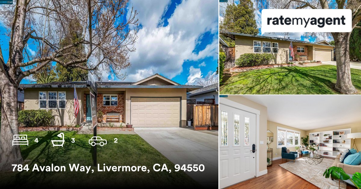 JJxsn's tweet photo. 4 🛏 3 🛀 2 🚘
📍 784 Avalon Way, Livermore, CA, 94550

My latest sale on RateMyAgent
https://t.co/ciRMf7HP1v https://t.co/1vilf6dXwb