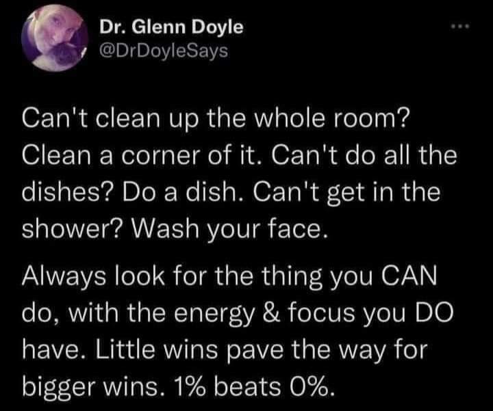 Yes! Focus on the positive.