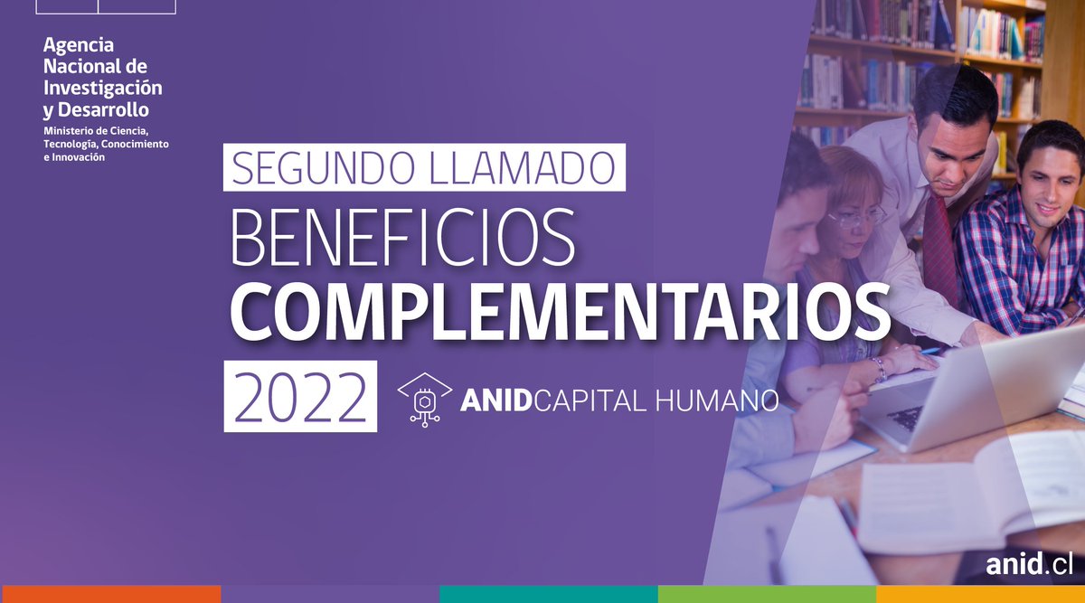¡Atención!🚨Si tienes una beca de Doctorado Nacional, queremos avisarte que ya se abrió la recepción de Solicitudes de Beneficios Complementarios 2022 – Segundo Llamado, para acceder a: pasantías, cotutelas, gastos operacionales y extensión de beca para término de tesis doctoral.