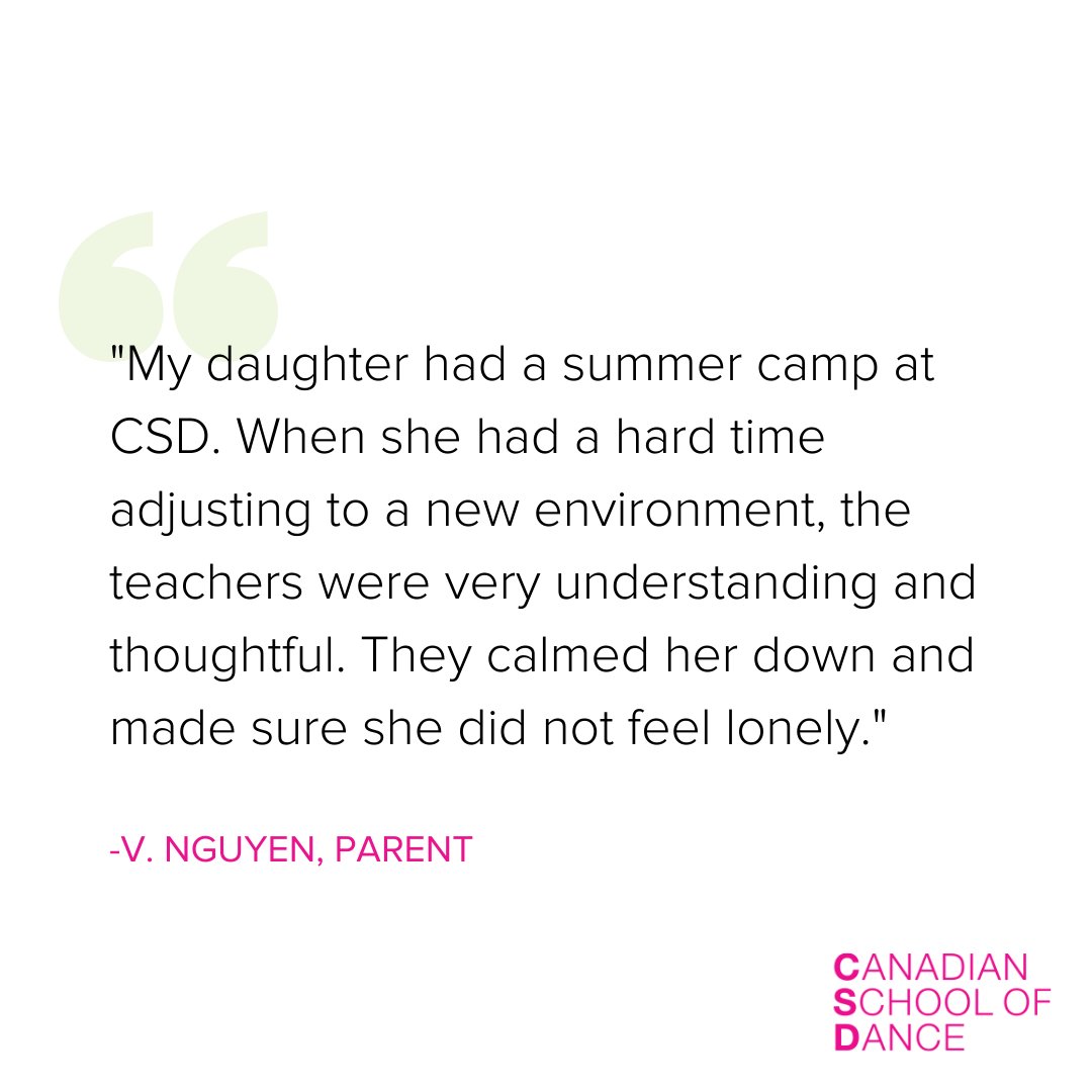 CSDdance's tweet image. At CSD, we strive to motivate each student to reach their full potential as a dancer in a supportive and encouraging environment. 💖

#Testimonial #SchoolOfDance #DanceOttawa #CSD"
