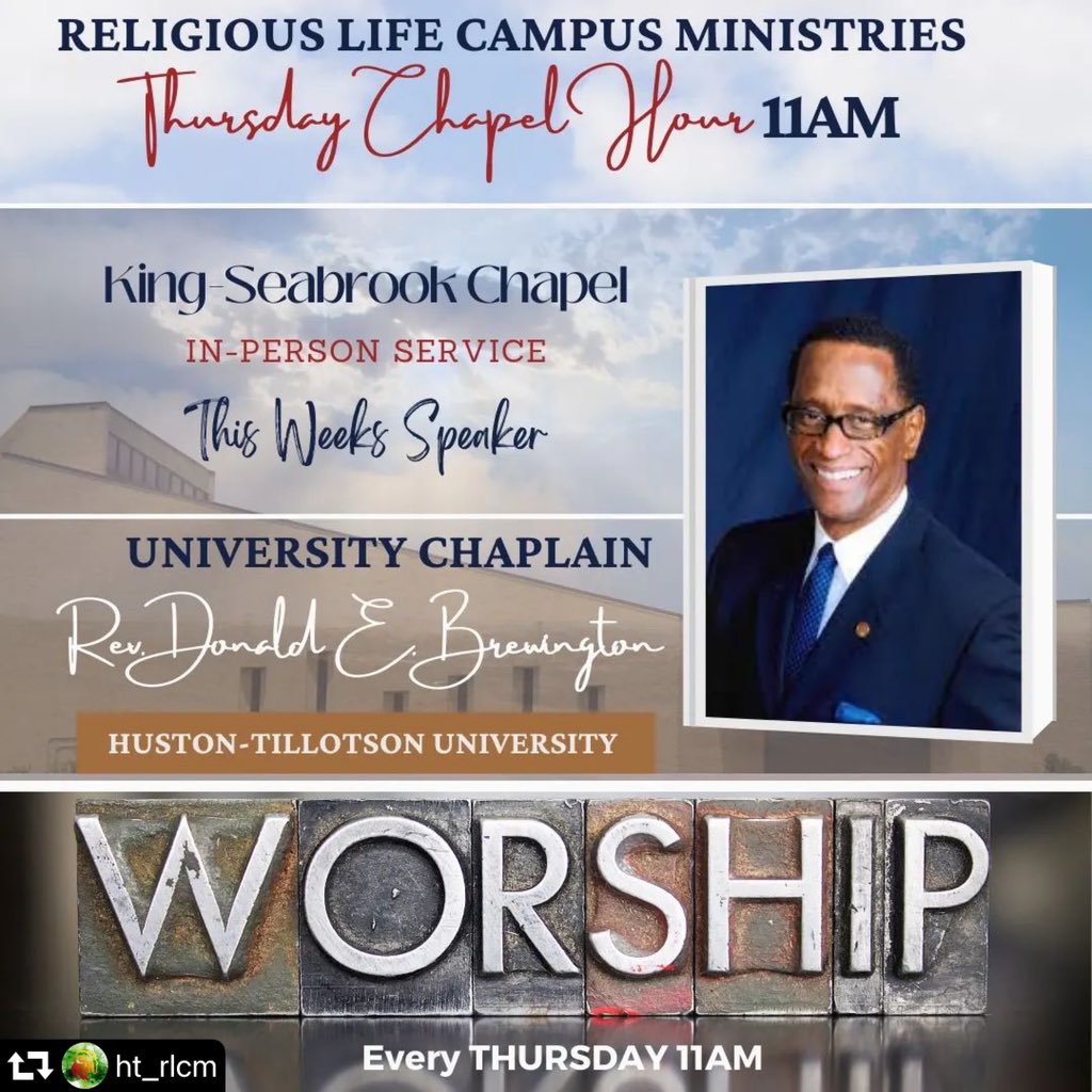 HustonTillotson's tweet photo. HT Rams, this Week @ RLCM — Thursday 11A.M. Chapel Service — Campus Community, we would love to see you there! #HTisIDEAL #geniusgeneration #OurPersistenceIsOurSuperpower https://t.co/39xUffTeRH