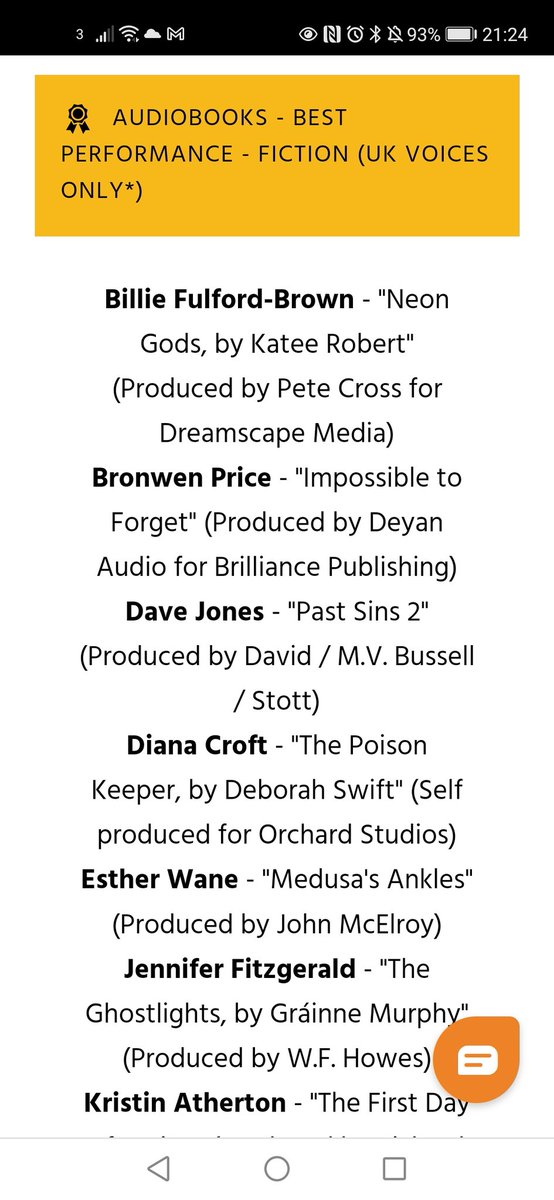 di_croft's tweet photo. So excited that I'm a nominee for a One Voice Award 2022! Oh my giddy aunt I'm so excited! 🎉 #audiobooks #narrator #OneVoiceAwards2022 #DeborahSwift #HistoricalFiction https://t.co/ZSVOk3OJci