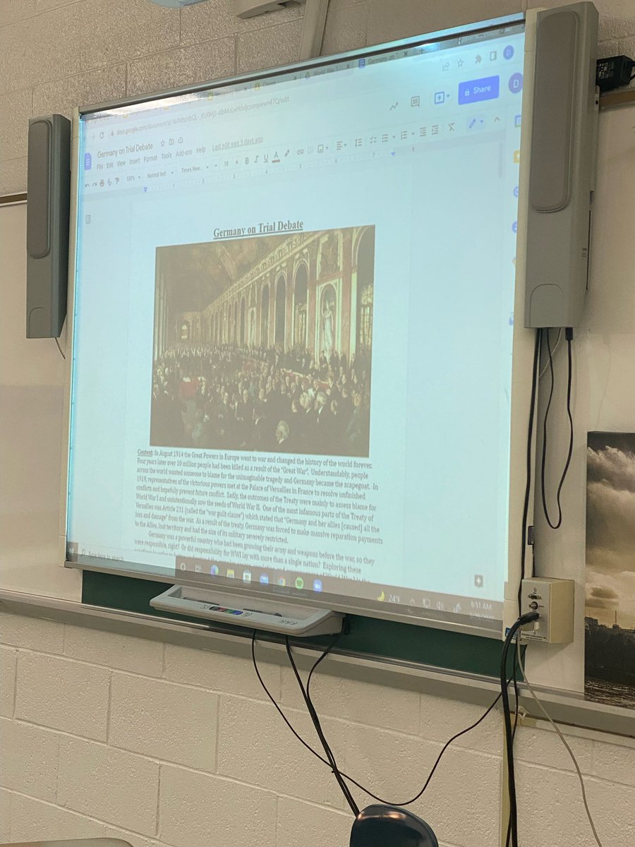 MrDMcCartney's tweet photo. Hard work and research pays off! The Honors World History classes are doing a mock trial to determine if Germany is guilty for the outbreak or escalation of WW1! Cannot wait for day 2 of the trial! @RichHayzler @pthsnation @panthertownNJ #peqpantherpride @MichaelPortas https://t.co/h3lwZRlvw1