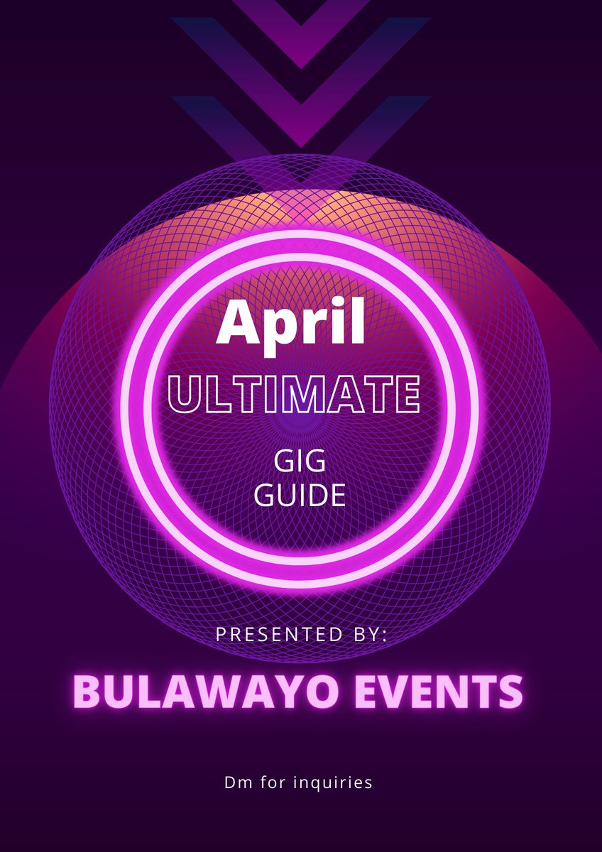 Here’s your Bulawayo Ultimate Gig Guide for April brought to you by Bulawayo Events  🌍

A Thread: