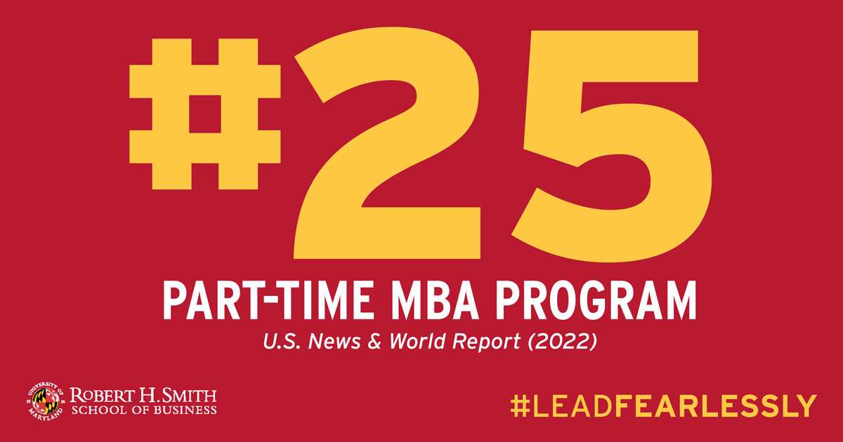 SmithSchool's tweet photo. Our Part-Time Flex #MBA program is up to #25 in America in the latest @usnews rankings! 🎉  🎊  🎉

Learn more: https://t.co/h5n4Oi4l6b

#SmithPride #GoTerps #UMD #Maryland #CollegePark https://t.co/OvcFolLQsU