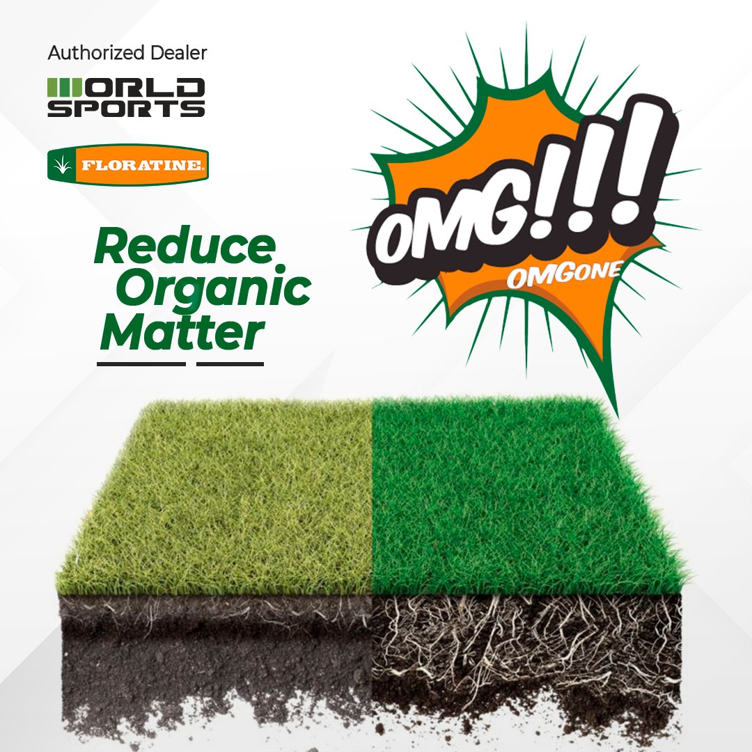 WorldSportsCo's tweet photo. Need to break down thatch? Contact us for the new @FloratineFoliar OMG - a mixture of naturally occurring enzymes that break down cellulose, the largest component of thatch. https://t.co/iVJuk58mie