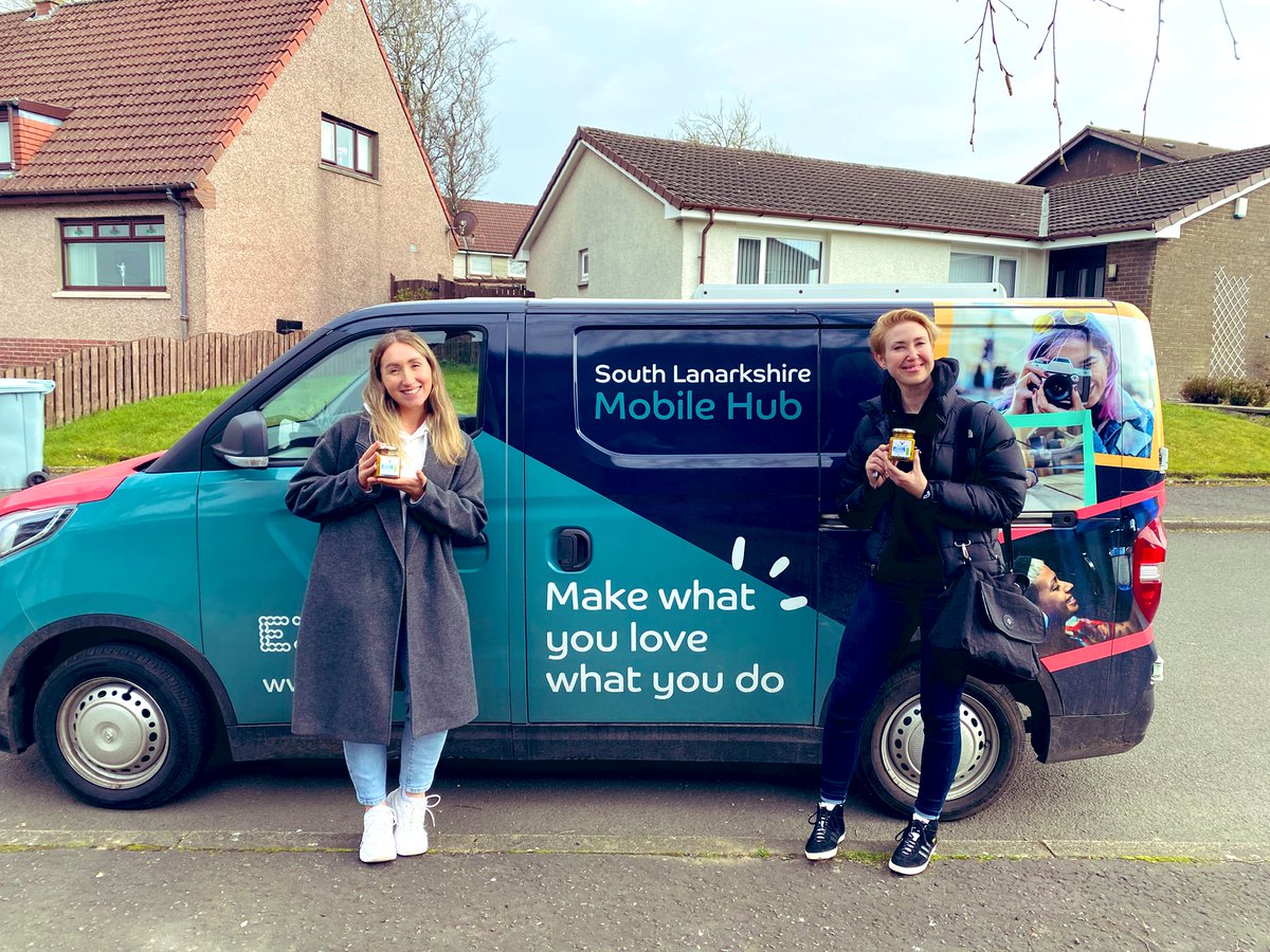 Gr8 2 meet Sam &amp; Karen who called in today 2 share what   #levelingup  R doing out &amp; about in <a href="/SouthLanCouncil/">South Lanarkshire Council</a> 2 encourage &amp; support new businesses. 🤗<a href="/BGlanarkshire/">Business Gateway Lanarkshire</a>  <a href="/CllrChalmersSNP/">Councillor Maureen Chalmers</a> Gr8 timing Perfyit Piccalilli still warm in the jar.