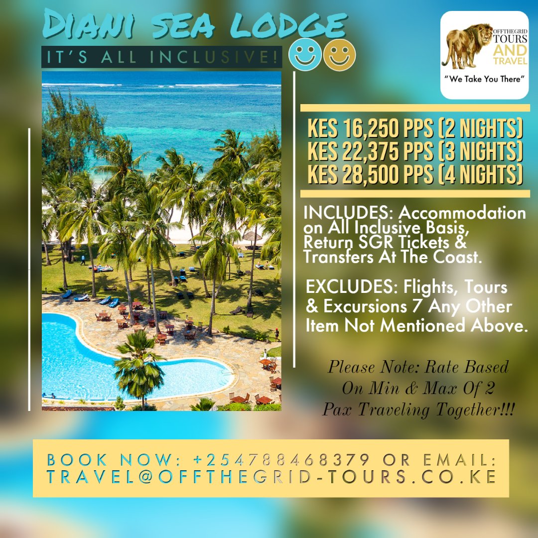 OffthegridT's tweet photo. @chemutaigoin_ It's All Inclusive
Call / Text /WhatsApp +254788468379 or Email: travel@offthegrid-tours.co.ke
#MagicalKenya #OFFTHEGRIDTOURS #beachlife

Valid Up to 31st May, 2022. https://t.co/CsGDmcjiXa