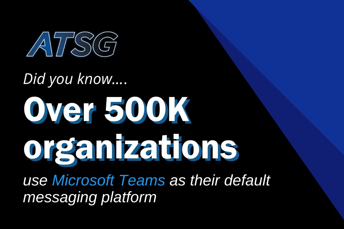 TeamATSG's tweet photo. Is your organization in need of a #collaboration tool for your #hybridworkforce? #MicrosoftTeams is optimizing the way thousands of organizations work from anywhere.
Learn how ATSG can help your organization. 
https://t.co/W8oK4W4L2u https://t.co/tIbb7Lrgrv