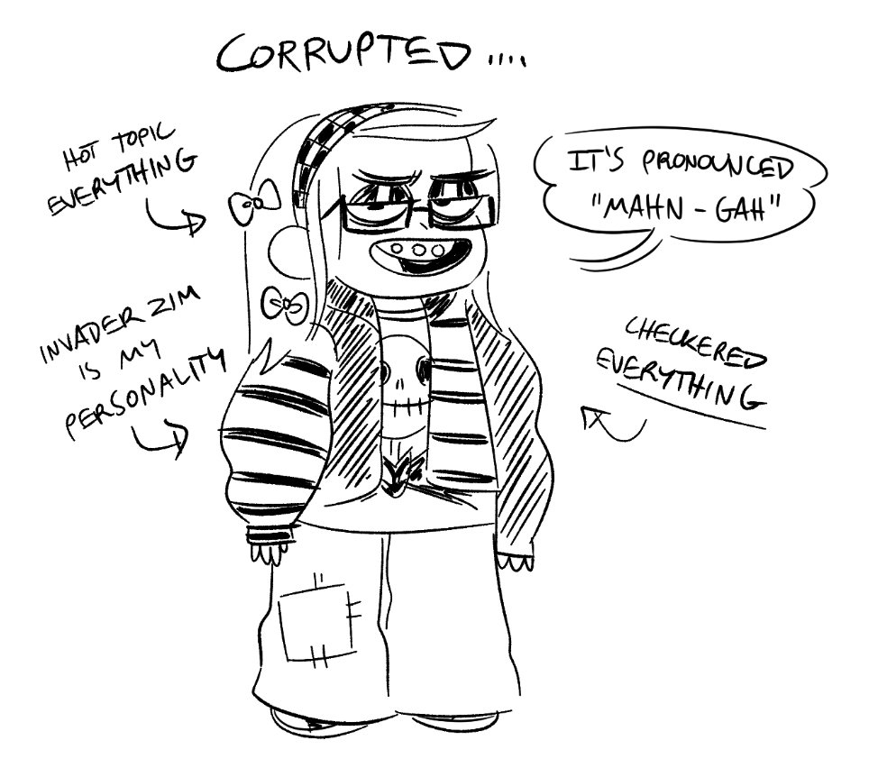 And just like that my world-view was shattered. I became more "worldly" and absorbed all KH media I could find, and then eventually it spread into anime, and eventually more goth shit. This was what truly prompted my dark descent into adolescence 