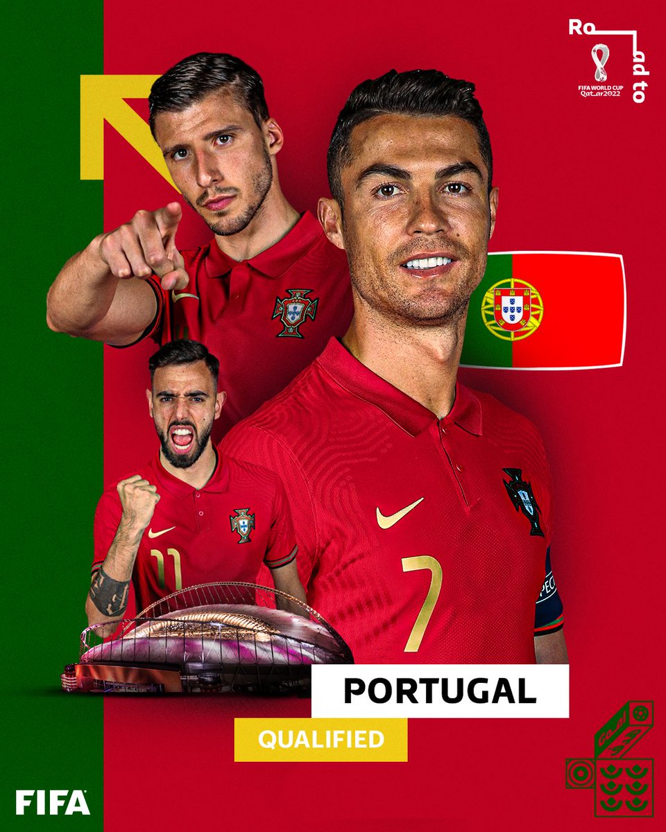 Portugal é mais uma seleção na Copa! Afastou a zebra Macedônia do Norte, venceu por 2 a 0 e carimbou o passaporte para o Qatar. Bruno Fernandes, do Manchester United, marcou os dois gols.