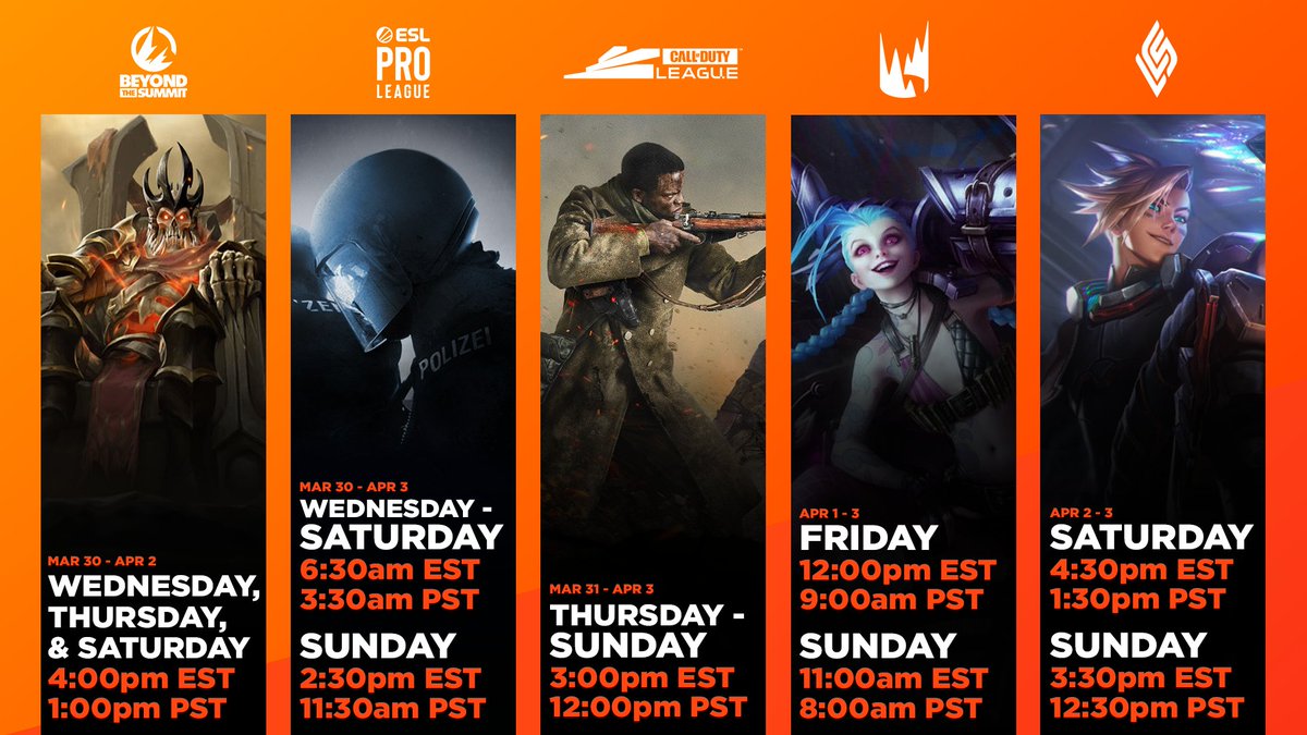 ReadyUpCom's tweet image. Its playoff time! The LCS and LEC Spring playoffs start this weekend and the second major of the CDL season takes place as well. 

Get all the details below!

app.readyup.com