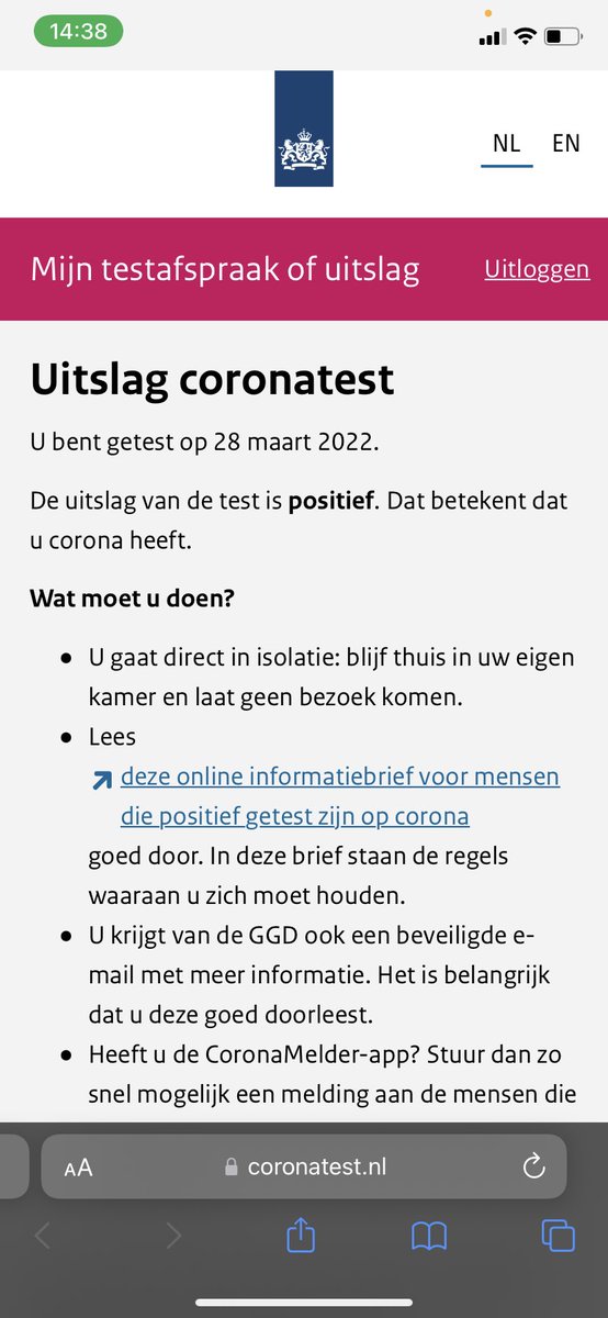 Ik moet er helaas ook in gaan geloven😷🦠 #coronavirus
