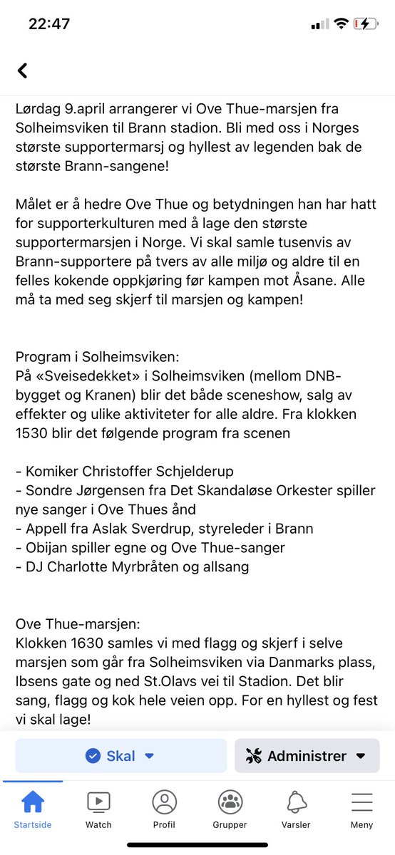 MagneJuuhl's tweet photo. Dette kan nok visast på meir elegante måter. Men her er i alle fall oppdatert program for #ovethuemarsjen. Solheimsviken kjem til å putre kl 1500 og koke kl 1630. https://t.co/mYMTkyLmGS